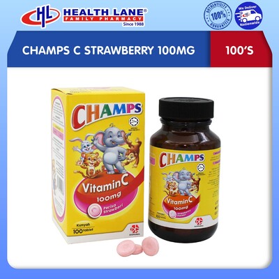 CHAMPS C STRAWBERI 100MG 100'S